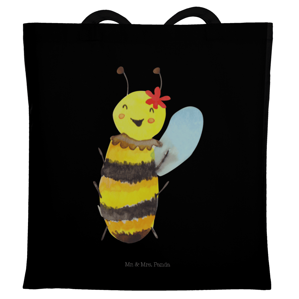 Tragetasche Biene Happy Beuteltasche, Beutel, Einkaufstasche, Jutebeutel, Stoffbeutel, Biene, Wespe, Hummel