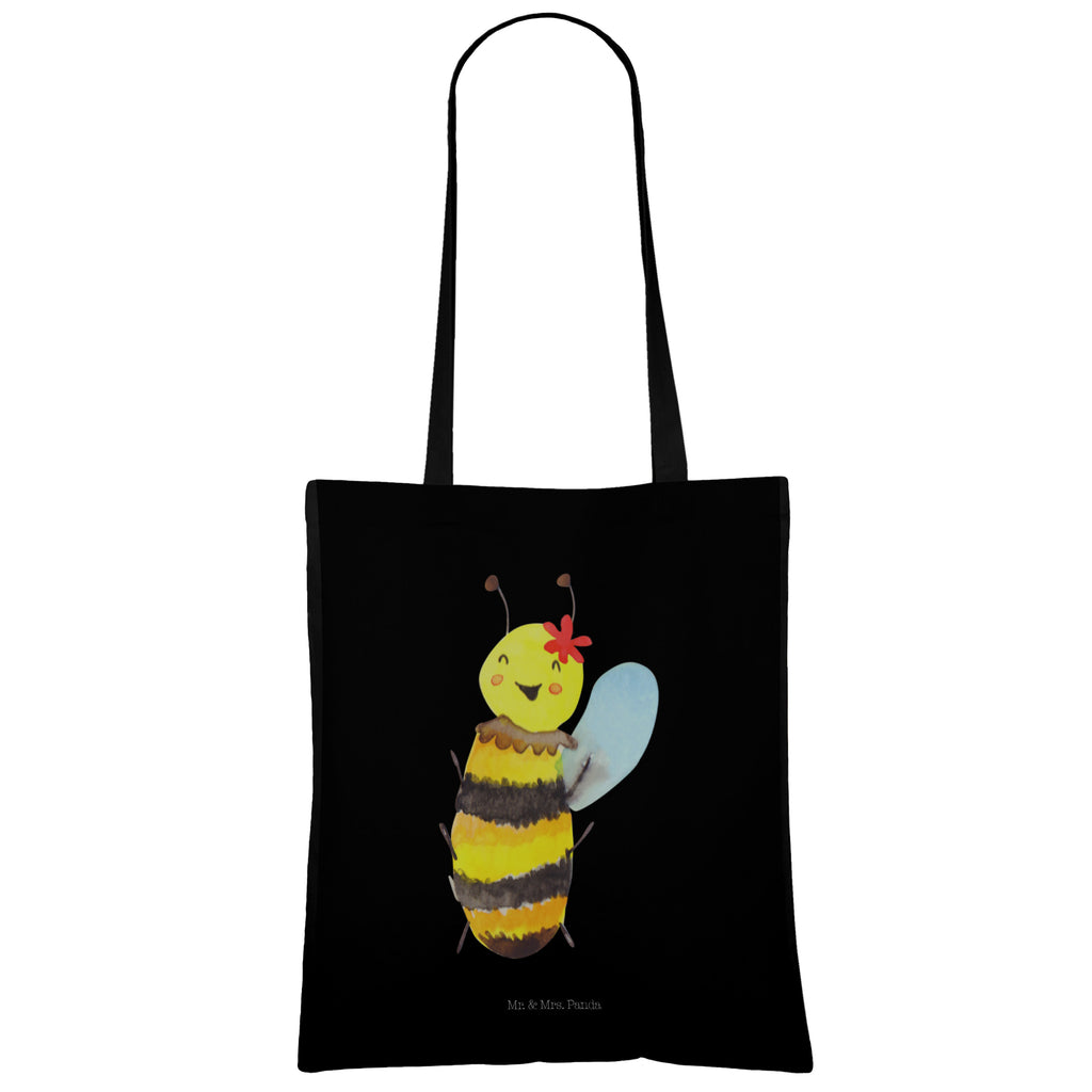 Tragetasche Biene Happy Beuteltasche, Beutel, Einkaufstasche, Jutebeutel, Stoffbeutel, Biene, Wespe, Hummel