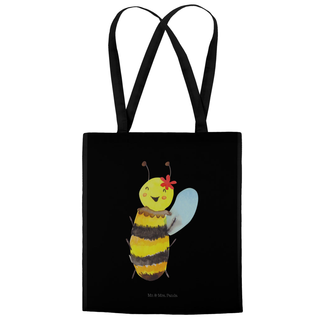 Tragetasche Biene Happy Beuteltasche, Beutel, Einkaufstasche, Jutebeutel, Stoffbeutel, Biene, Wespe, Hummel