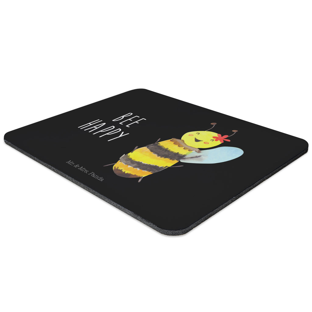 Mauspad Biene Happy Mousepad, Computer zubehör, Büroausstattung, PC Zubehör, Arbeitszimmer, Mauspad, Einzigartiges Mauspad, Designer Mauspad, Biene, Wespe, Hummel