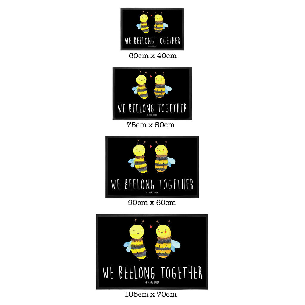 Fußmatte Biene Verliebt  Türvorleger, Schmutzmatte, Fußabtreter, Matte, Schmutzfänger, Fußabstreifer, Schmutzfangmatte, Türmatte, Motivfußmatte,  Haustürmatte, Vorleger  Biene, Wespe, Hummel