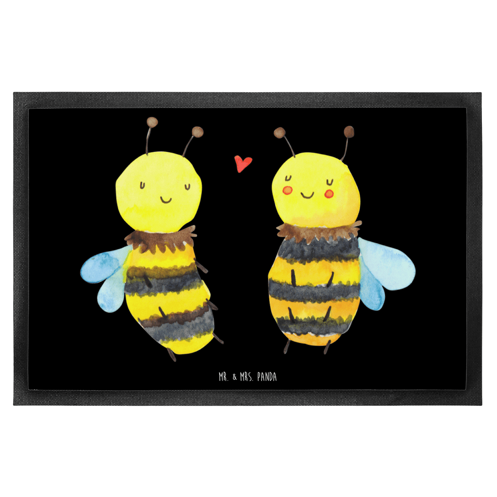 Fußmatte Biene Verliebt  Türvorleger, Schmutzmatte, Fußabtreter, Matte, Schmutzfänger, Fußabstreifer, Schmutzfangmatte, Türmatte, Motivfußmatte,  Haustürmatte, Vorleger  Biene, Wespe, Hummel