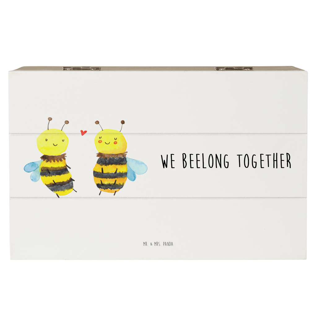 Holzkiste Biene Verliebt Holzkiste, Kiste, Schatzkiste, Truhe, Schatulle, XXL, Erinnerungsbox, Erinnerungskiste, Dekokiste, Aufbewahrungsbox, Biene, Wespe, Hummel