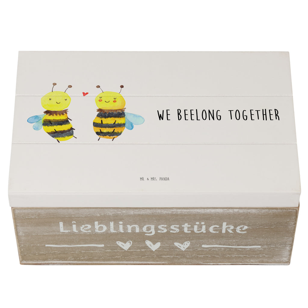Holzkiste Biene Verliebt Holzkiste, Kiste, Schatzkiste, Truhe, Schatulle, XXL, Erinnerungsbox, Erinnerungskiste, Dekokiste, Aufbewahrungsbox, Biene, Wespe, Hummel