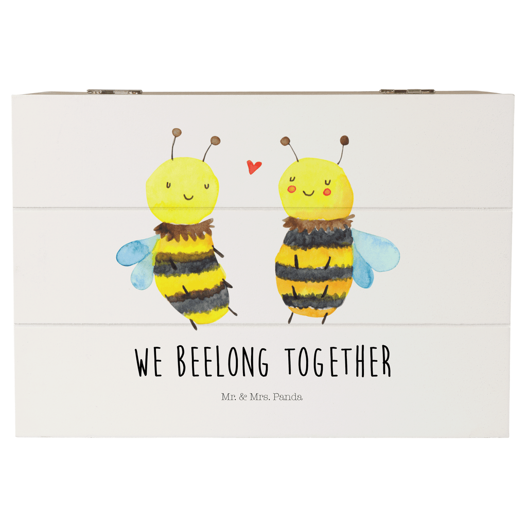 Holzkiste Biene Verliebt Holzkiste, Kiste, Schatzkiste, Truhe, Schatulle, XXL, Erinnerungsbox, Erinnerungskiste, Dekokiste, Aufbewahrungsbox, Biene, Wespe, Hummel