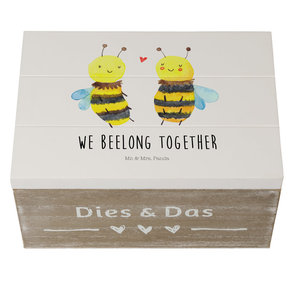 Holzkiste Biene Verliebt Holzkiste, Kiste, Schatzkiste, Truhe, Schatulle, XXL, Erinnerungsbox, Erinnerungskiste, Dekokiste, Aufbewahrungsbox, Biene, Wespe, Hummel
