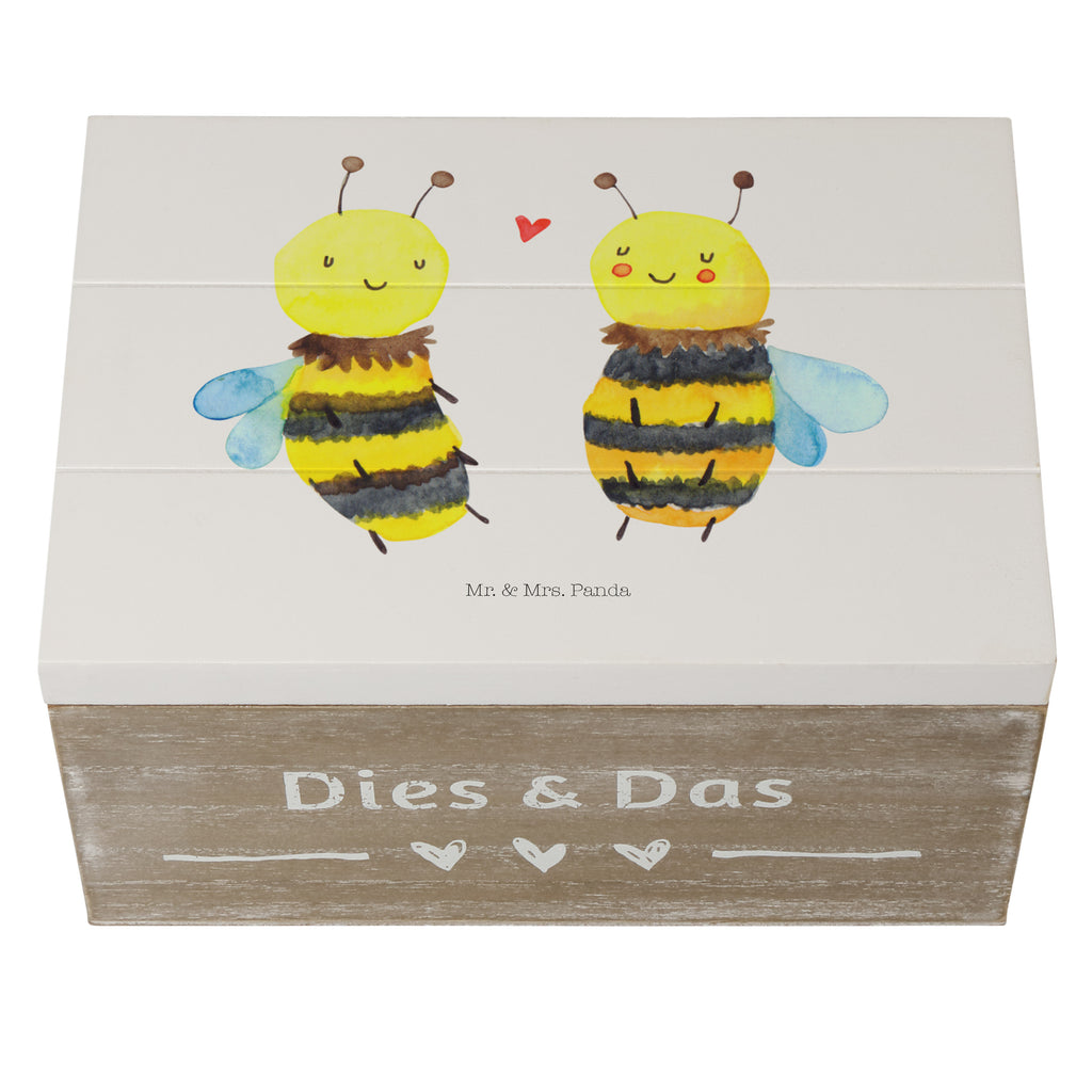 Holzkiste Biene Verliebt Holzkiste, Kiste, Schatzkiste, Truhe, Schatulle, XXL, Erinnerungsbox, Erinnerungskiste, Dekokiste, Aufbewahrungsbox, Biene, Wespe, Hummel
