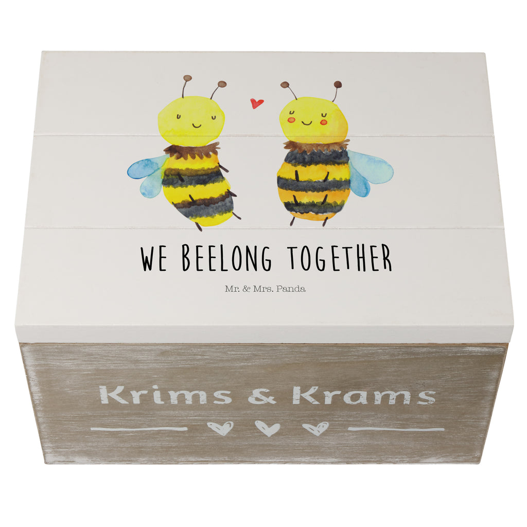 Holzkiste Biene Verliebt Holzkiste, Kiste, Schatzkiste, Truhe, Schatulle, XXL, Erinnerungsbox, Erinnerungskiste, Dekokiste, Aufbewahrungsbox, Biene, Wespe, Hummel