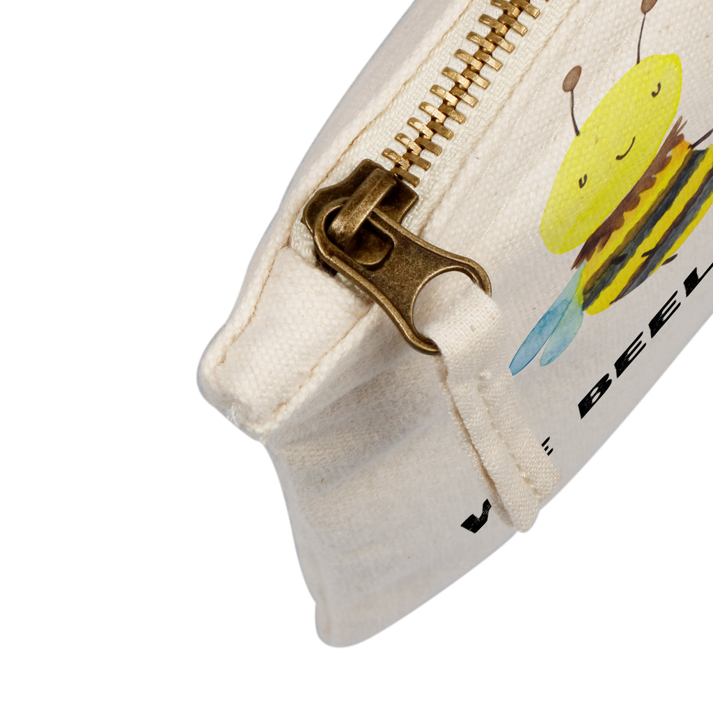 Schminktasche Biene Verliebt Schminktasche, Kosmetiktasche, Kosmetikbeutel, Stiftemäppchen, Etui, Federmappe, Makeup, XXL, Schminketui, Kosmetiketui, Schlamperetui, Biene, Wespe, Hummel