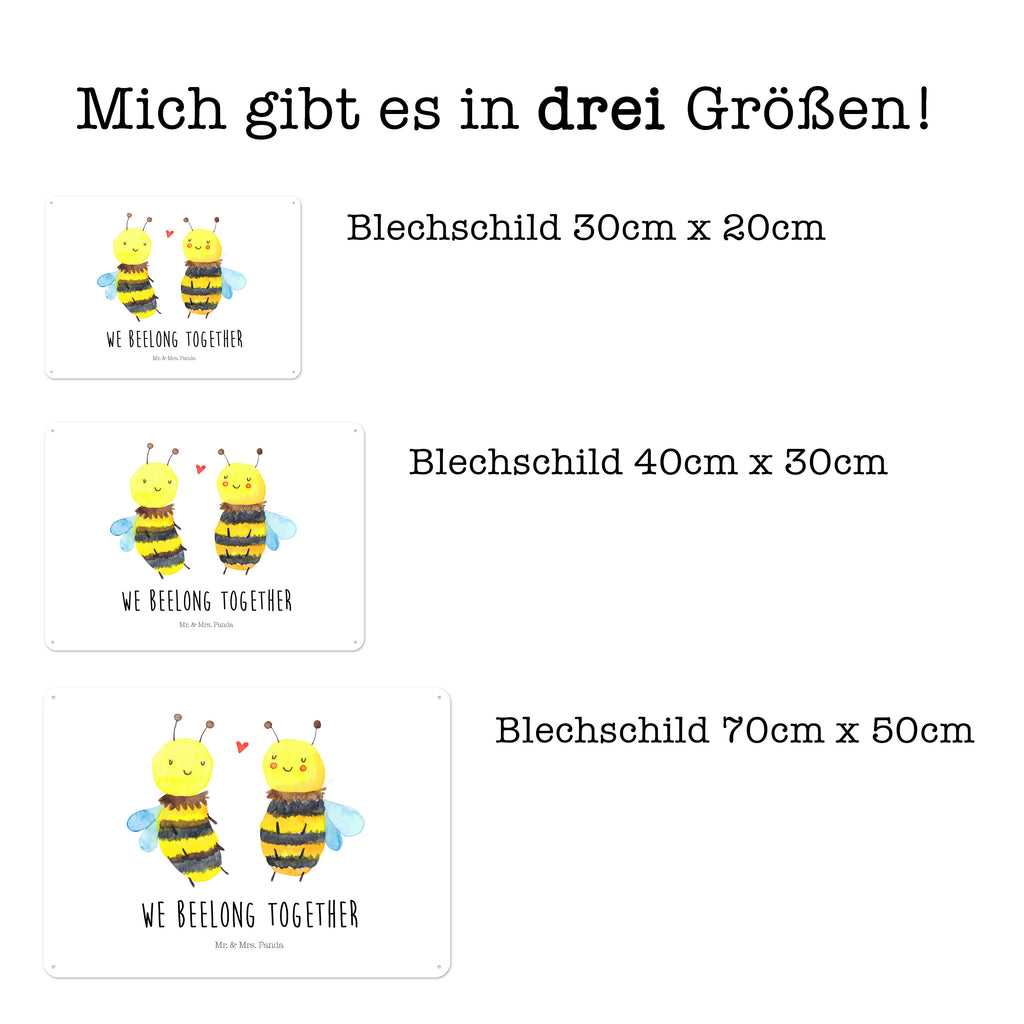 Blechschild Biene Verliebt  Blechschild, Metallschild, Geschenk Schild, Schild, Magnet-Metall-Schild, Deko Schild, Wandschild, Wand-Dekoration, Türschild, Wandschild, Metallschild  Biene, Wespe, Hummel