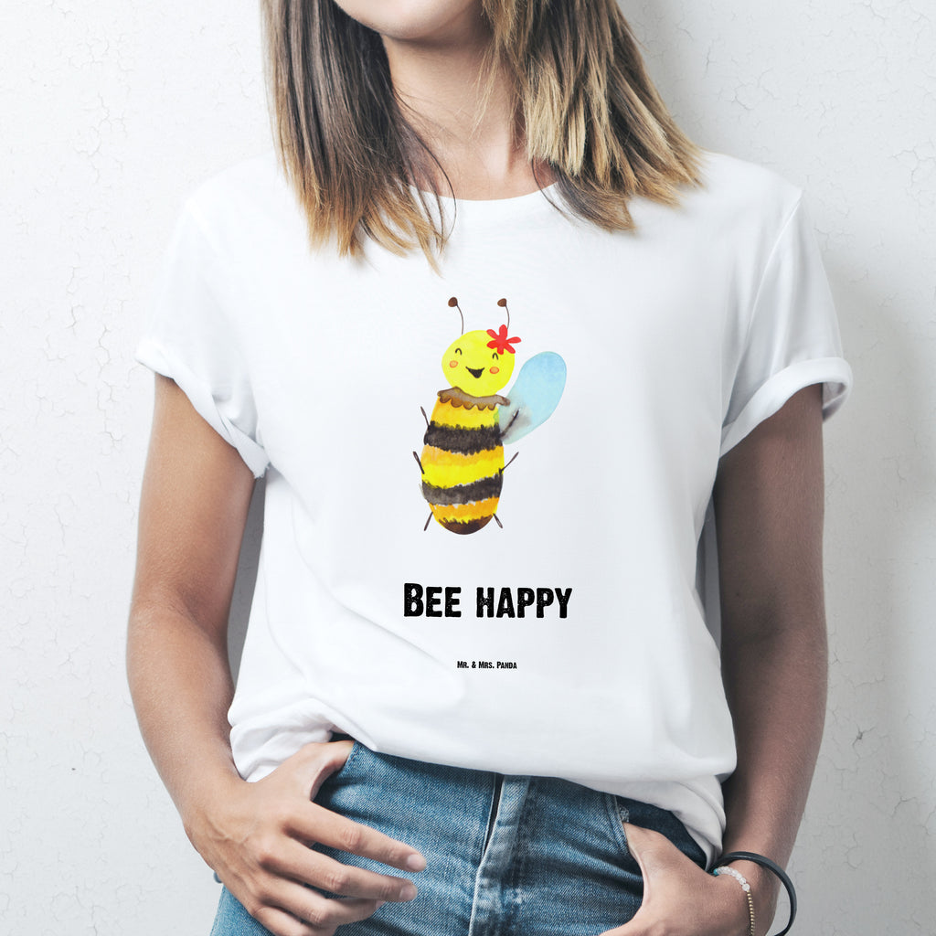Größe XXL T-Shirt Biene Happy T-Shirt, Shirt, Tshirt, Lustiges T-Shirt, T-Shirt mit Spruch, Party, Junggesellenabschied, Jubiläum, Geburstag, Herrn, Damen, Männer, Frauen, Schlafshirt, Nachthemd, Sprüche, Biene, Wespe, Hummel