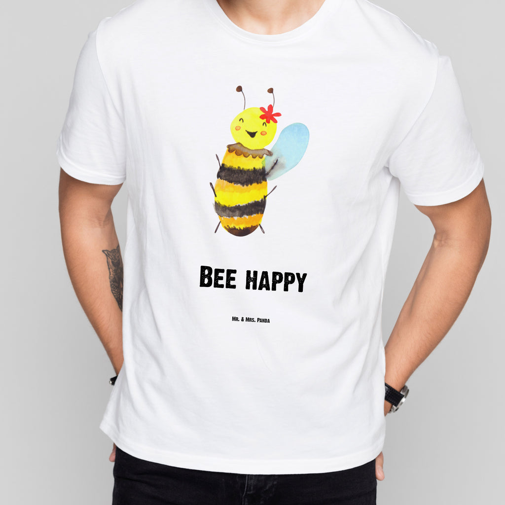 Größe XXL T-Shirt Biene Happy T-Shirt, Shirt, Tshirt, Lustiges T-Shirt, T-Shirt mit Spruch, Party, Junggesellenabschied, Jubiläum, Geburstag, Herrn, Damen, Männer, Frauen, Schlafshirt, Nachthemd, Sprüche, Biene, Wespe, Hummel