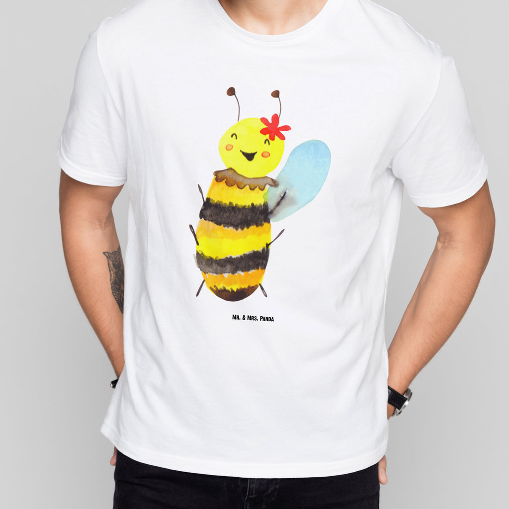 Größe XXL T-Shirt Biene Happy T-Shirt, Shirt, Tshirt, Lustiges T-Shirt, T-Shirt mit Spruch, Party, Junggesellenabschied, Jubiläum, Geburstag, Herrn, Damen, Männer, Frauen, Schlafshirt, Nachthemd, Sprüche, Biene, Wespe, Hummel