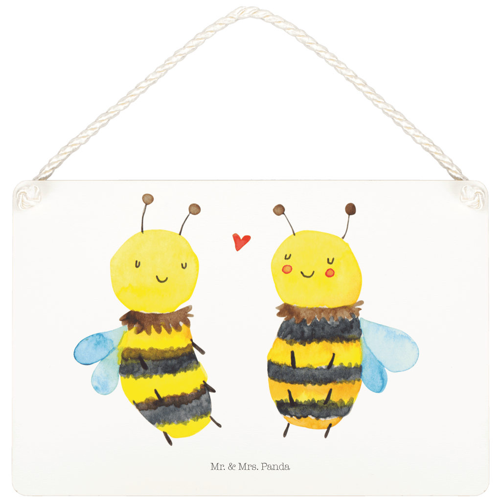 Deko Schild Biene Verliebt  Dekoschild, Deko Schild, Schild, Tür Schild, Türschild, Holzschild, Wandschild, Wanddeko  Biene, Wespe, Hummel