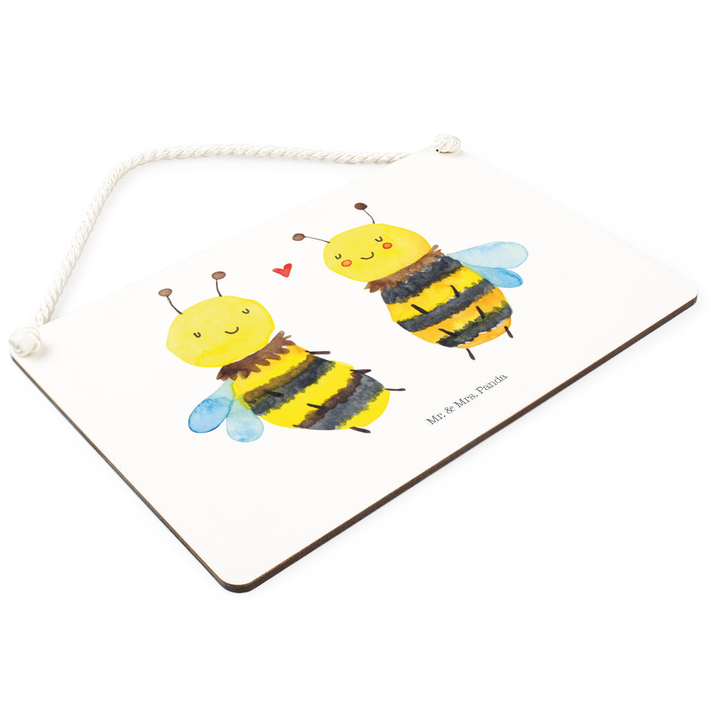 Deko Schild Biene Verliebt  Dekoschild, Deko Schild, Schild, Tür Schild, Türschild, Holzschild, Wandschild, Wanddeko  Biene, Wespe, Hummel