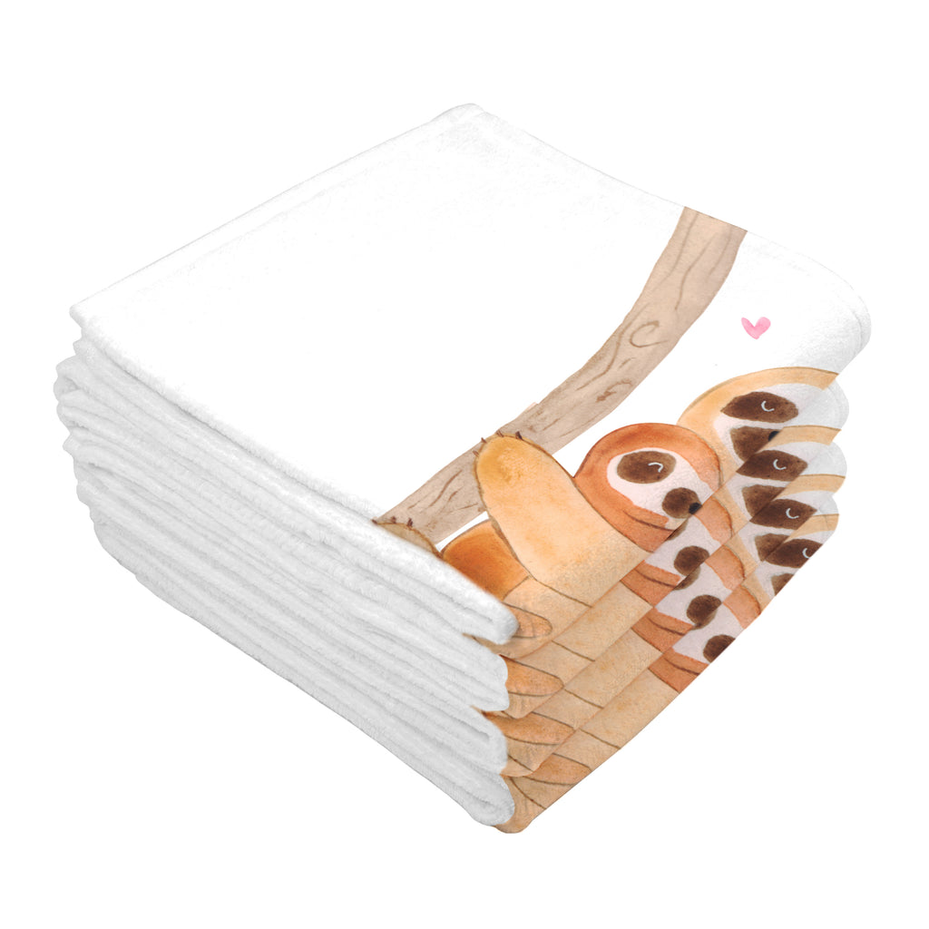 Gäste Handtuch Faultier mit Kind Gästetuch, Reisehandtuch, Sport Handtuch, Frottier, Kinder Handtuch, Faultier, Faultier Geschenk, Faultier Deko, Kind, Baby, Liebe, Mutter, Mama, Geburt, Kinder, Faulheit, Spaß, Niedlichkeit