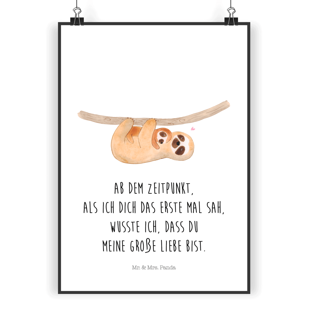 Poster Faultier mit Kind Poster, Wandposter, Bild, Wanddeko, Küchenposter, Kinderposter, Wanddeko Bild, Raumdekoration, Wanddekoration, Handgemaltes Poster, Mr. & Mrs. Panda Poster, Designposter, Kunstdruck, Posterdruck, Faultier, Faultier Geschenk, Faultier Deko, Kind, Baby, Liebe, Mutter, Mama, Geburt, Kinder, Faulheit, Spaß, Niedlichkeit