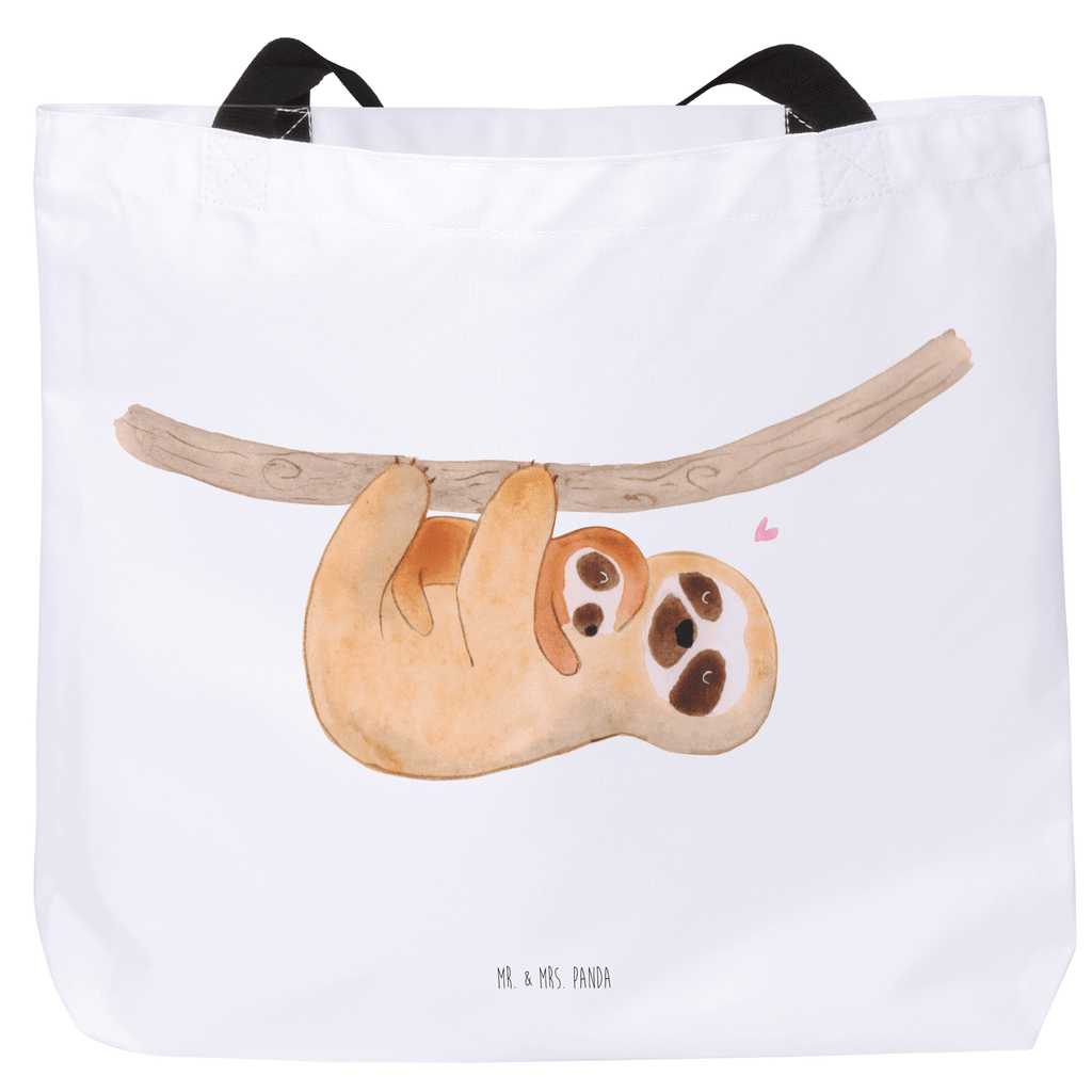 Shopper Faultier mit Kind Beutel, Einkaufstasche, Tasche, Strandtasche, Einkaufsbeutel, Shopper, Schultasche, Freizeittasche, Tragebeutel, Schulbeutel, Alltagstasche, Faultier, Faultier Geschenk, Faultier Deko, Kind, Baby, Liebe, Mutter, Mama, Geburt, Kinder, Faulheit, Spaß, Niedlichkeit