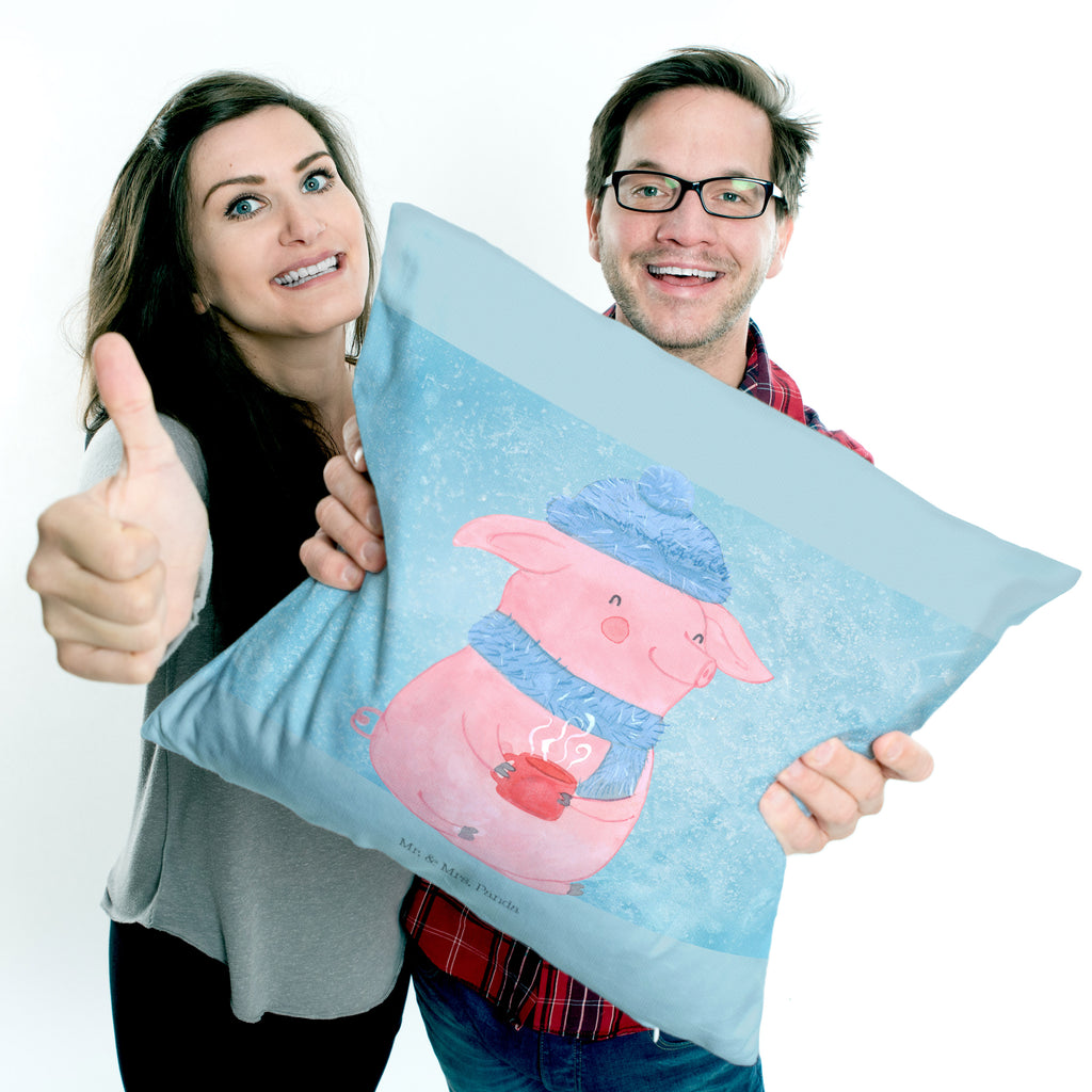 40x40 Kissen Lallelndes Glühschwein Kissenhülle, Kopfkissen, Sofakissen, Dekokissen, Motivkissen, Winter, Weihnachten, Weihnachtsdeko, Nikolaus, Advent, Heiligabend, Wintermotiv, Glühwein, Betrunken, Weihnachtsmarkt, Spruch
