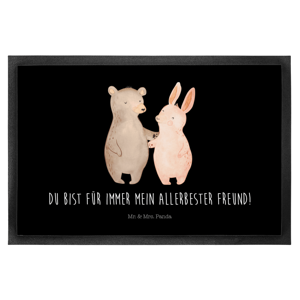 Fußmatte Bär Hase Umarmen Freunde, bester Freund, Hase, Bär, Bärchen, best friends Türvorleger, Schmutzmatte, Fußabtreter, Matte, Schmutzfänger, Fußabstreifer, Schmutzfangmatte, Türmatte, Motivfußmatte,  Haustürmatte, Vorleger  Liebe,  Partner, Freund, Freundin, Ehemann, Ehefrau, Heiraten, Verlobung, Heiratsantrag, Liebesgeschenk, Jahrestag, Hocheitstag