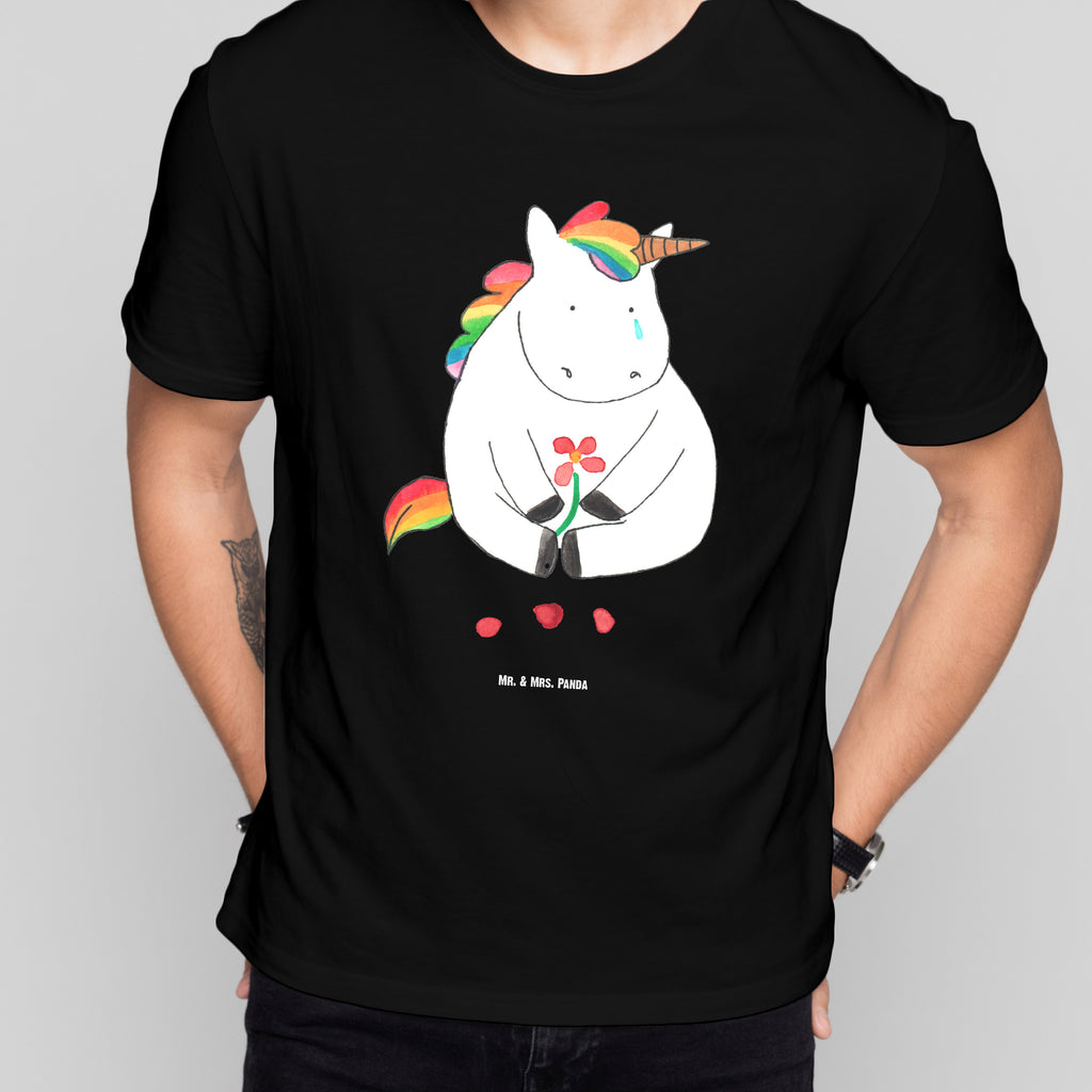Größe XL T-Shirt Einhorn Traurig T-Shirt, Shirt, Tshirt, Lustiges T-Shirt, T-Shirt mit Spruch, Party, Junggesellenabschied, Jubiläum, Geburstag, Herrn, Damen, Männer, Frauen, Schlafshirt, Nachthemd, Sprüche, Einhorn, Einhörner, Einhorn Deko, Pegasus, Unicorn, Glitzer, Trösten. Freundschaft, Freunde, Liebe, Trauer, Grußkarte, Blume