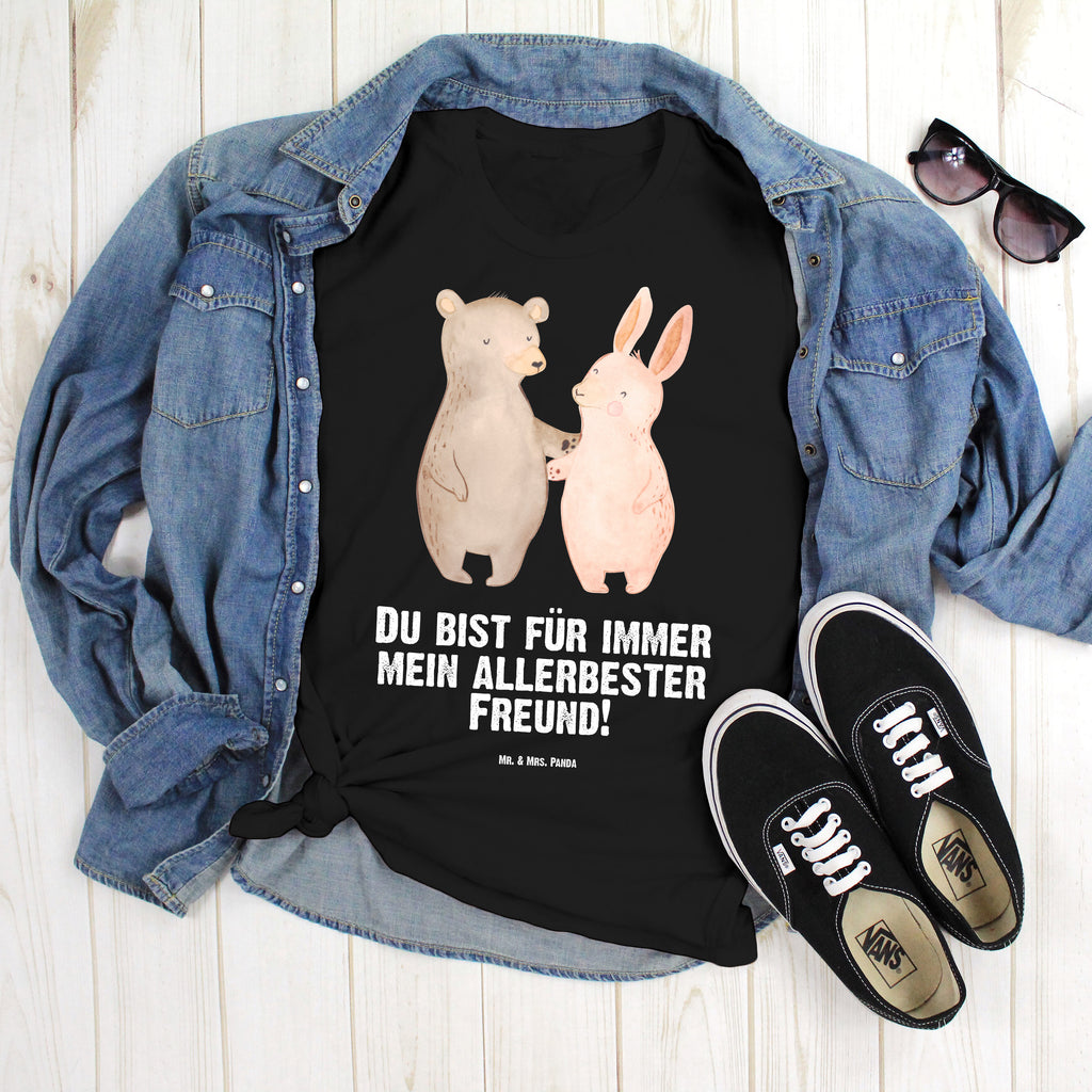 Größe XXL T-Shirt Bär Hase Umarmen T-Shirt, Shirt, Tshirt, Lustiges T-Shirt, T-Shirt mit Spruch, Party, Junggesellenabschied, Jubiläum, Geburstag, Herrn, Damen, Männer, Frauen, Schlafshirt, Nachthemd, Sprüche, Liebe, Partner, Freund, Freundin, Ehemann, Ehefrau, Heiraten, Verlobung, Heiratsantrag, Liebesgeschenk, Jahrestag, Hocheitstag, Freunde, bester Freund, Hase, Bär, Bärchen, best friends