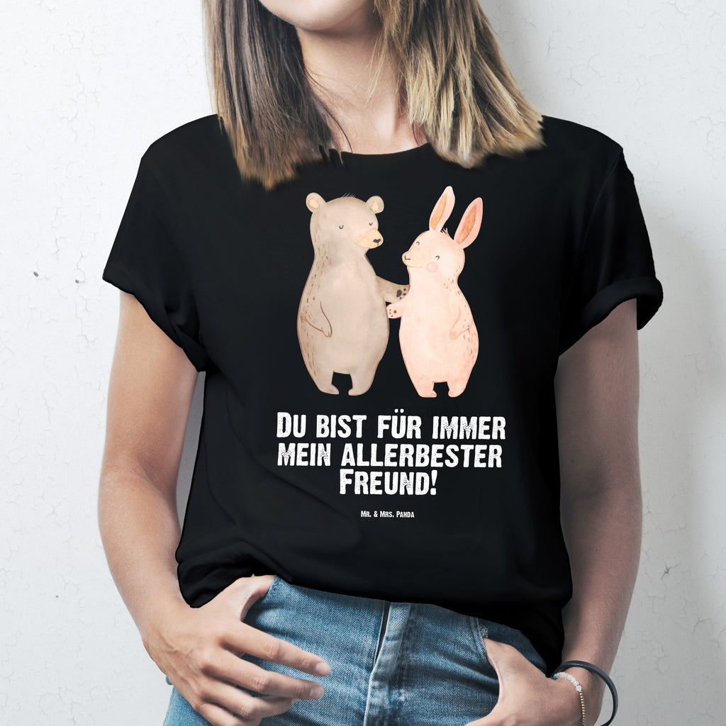 Größe XXL T-Shirt Bär Hase Umarmen T-Shirt, Shirt, Tshirt, Lustiges T-Shirt, T-Shirt mit Spruch, Party, Junggesellenabschied, Jubiläum, Geburstag, Herrn, Damen, Männer, Frauen, Schlafshirt, Nachthemd, Sprüche, Liebe, Partner, Freund, Freundin, Ehemann, Ehefrau, Heiraten, Verlobung, Heiratsantrag, Liebesgeschenk, Jahrestag, Hocheitstag, Freunde, bester Freund, Hase, Bär, Bärchen, best friends