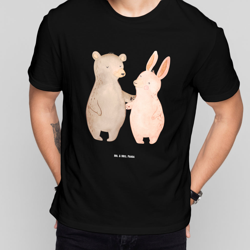 Größe XXL T-Shirt Bär Hase Umarmen T-Shirt, Shirt, Tshirt, Lustiges T-Shirt, T-Shirt mit Spruch, Party, Junggesellenabschied, Jubiläum, Geburstag, Herrn, Damen, Männer, Frauen, Schlafshirt, Nachthemd, Sprüche, Liebe, Partner, Freund, Freundin, Ehemann, Ehefrau, Heiraten, Verlobung, Heiratsantrag, Liebesgeschenk, Jahrestag, Hocheitstag, Freunde, bester Freund, Hase, Bär, Bärchen, best friends