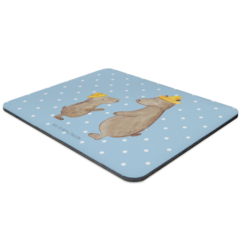Mauspad Bären mit Hut Mousepad, Computer zubehör, Büroausstattung, PC Zubehör, Arbeitszimmer, Mauspad, Einzigartiges Mauspad, Designer Mauspad, Familie, Vatertag, Muttertag, Bruder, Schwester, Mama, Papa, Oma, Opa, Bär, Bären, Vater, Papi, Paps, Dad, Daddy, Lieblingsmensch, Sohn, Söhne, Kind, Kinder, Vater-Sohn, Family, Vorbild