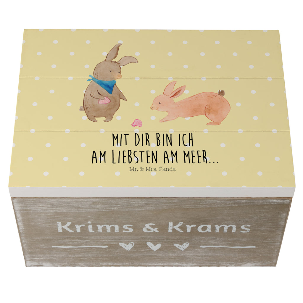 Holzkiste Hasen Muschel Holzkiste, Kiste, Schatzkiste, Truhe, Schatulle, XXL, Erinnerungsbox, Erinnerungskiste, Dekokiste, Aufbewahrungsbox, Familie, Vatertag, Muttertag, Bruder, Schwester, Mama, Papa, Oma, Opa, Hasen, beste Freundin, Freundin, Freundinnen, best friends, BFF, Muscheln sammeln, Muscheln, Meer