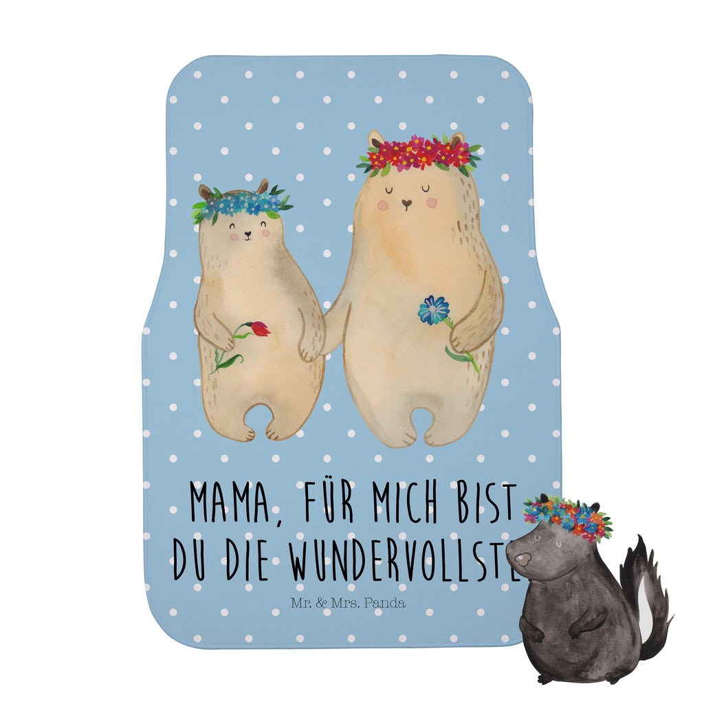 Fahrer Autofußmatte Bären mit Blumenkranz Autofußmatten, Fußmatte Auto, Fahrer, Schmutzmatte Auto, Familie, Vatertag, Muttertag, Bruder, Schwester, Mama, Papa, Oma, Opa, Bär, Bären, Mutter, Mutti, Mami, Lieblingsmensch, Lieblingsmama, beste Mutter, weltbeste Mama, Geschenk Mama. Muttertag, Tochter, Kind, Kinder, Töchter, Family, Vorbild