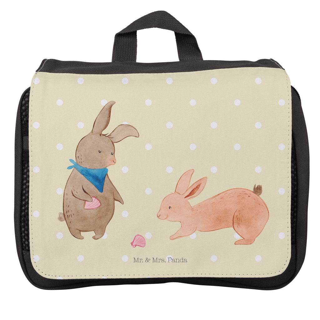 Kulturbeutel Hasen Muschel Kulturbeutel, Zum Aufhängen, Waschtasche, Kosmetiktasche, Damen, Herren, Aufbewahrungstasche, Schminktasche, Kosmetikbeutel, Organizer, Kulturtasche, Schminkutensil, Familie, Vatertag, Muttertag, Bruder, Schwester, Mama, Papa, Oma, Opa, Hasen, beste Freundin, Freundin, Freundinnen, best friends, BFF, Muscheln sammeln, Muscheln, Meer