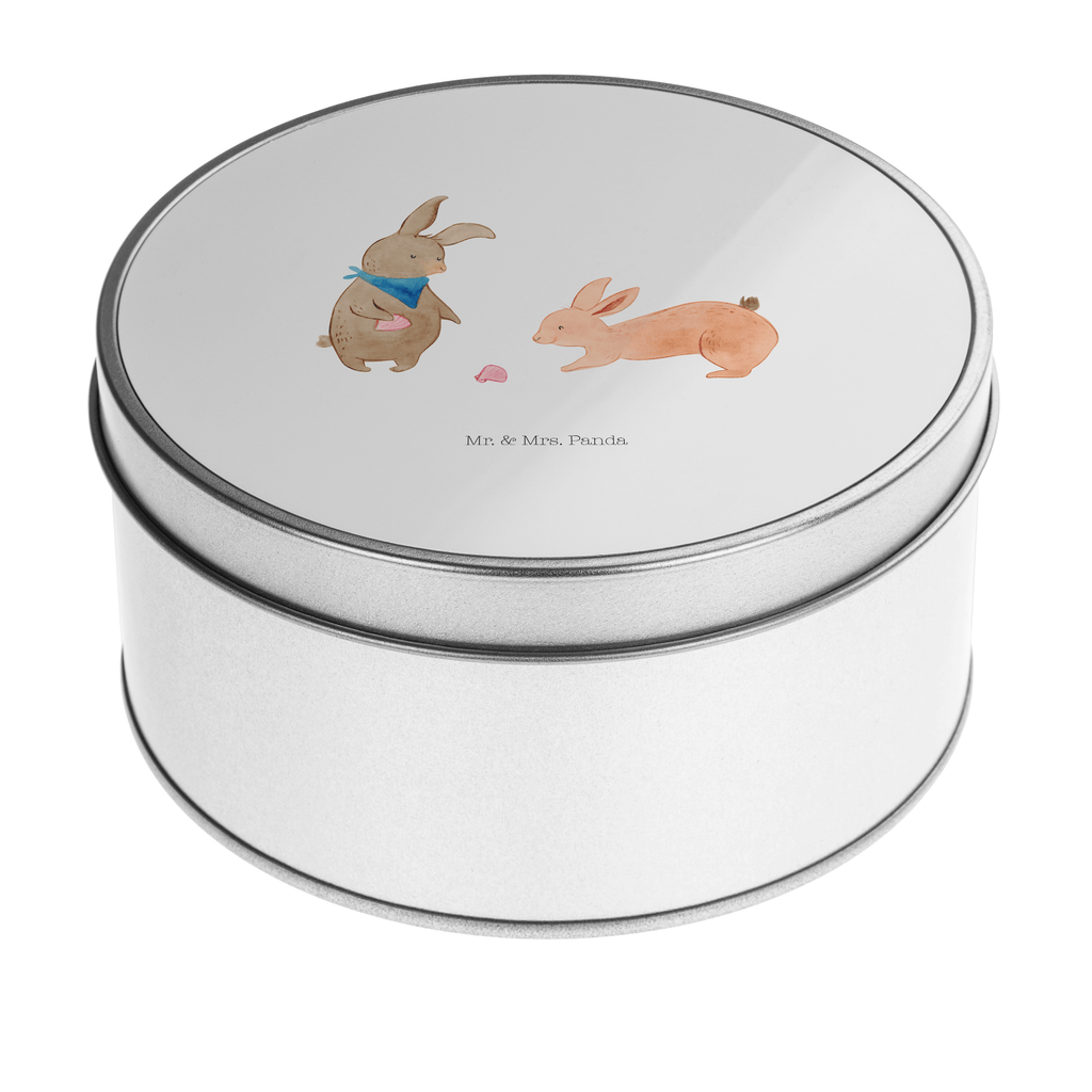 Blechdose rund Hasen Muschel Metalldose, Keksdose, Dose, Vorratsdose, Geschenkbox, Familie, Vatertag, Muttertag, Bruder, Schwester, Mama, Papa, Oma, Opa, Hasen, beste Freundin, Freundin, Freundinnen, best friends, BFF, Muscheln sammeln, Muscheln, Meer