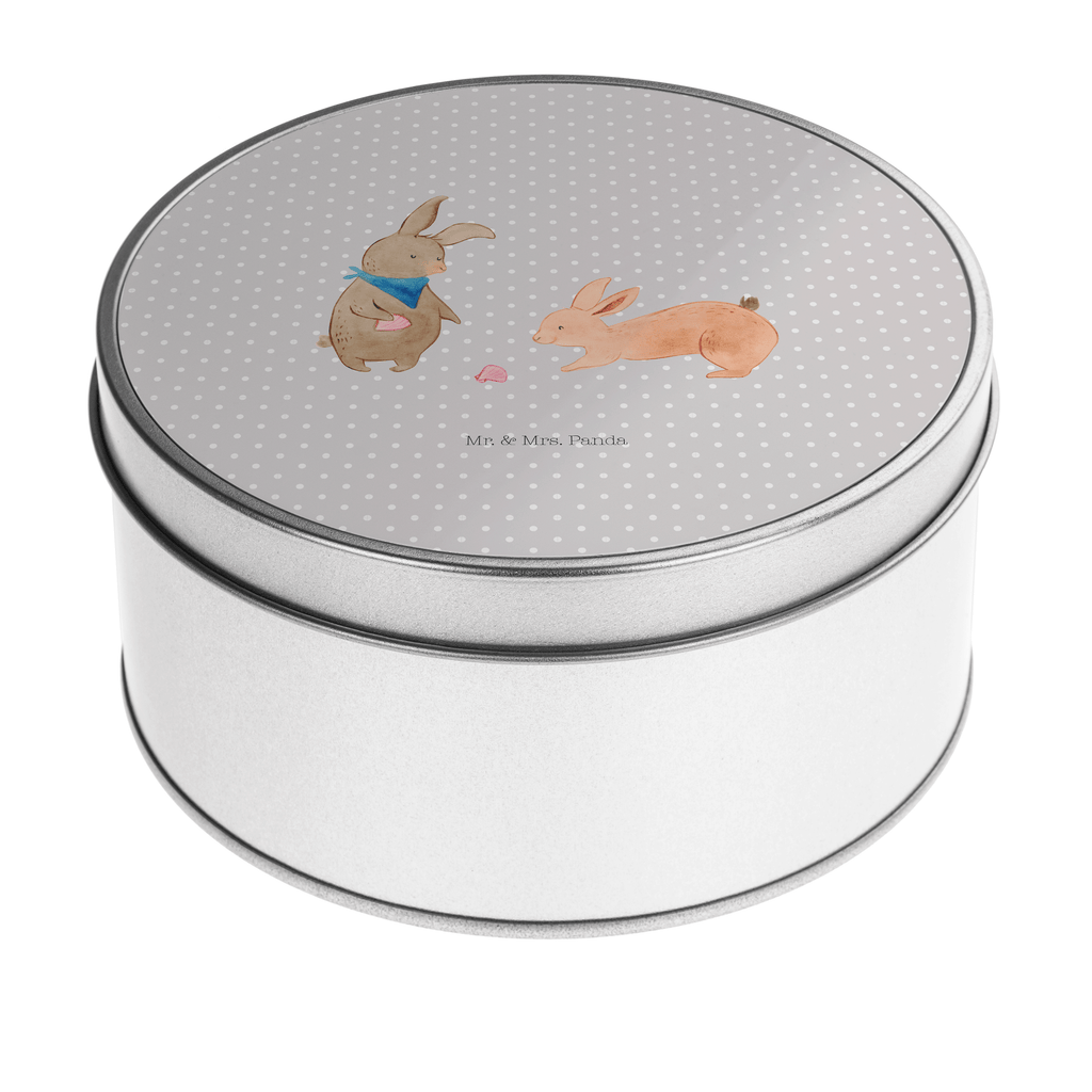 Blechdose rund Hasen Muschel Metalldose, Keksdose, Dose, Vorratsdose, Geschenkbox, Familie, Vatertag, Muttertag, Bruder, Schwester, Mama, Papa, Oma, Opa, Hasen, beste Freundin, Freundin, Freundinnen, best friends, BFF, Muscheln sammeln, Muscheln, Meer