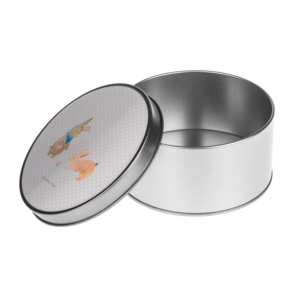 Blechdose rund Hasen Muschel Metalldose, Keksdose, Dose, Vorratsdose, Geschenkbox, Familie, Vatertag, Muttertag, Bruder, Schwester, Mama, Papa, Oma, Opa, Hasen, beste Freundin, Freundin, Freundinnen, best friends, BFF, Muscheln sammeln, Muscheln, Meer