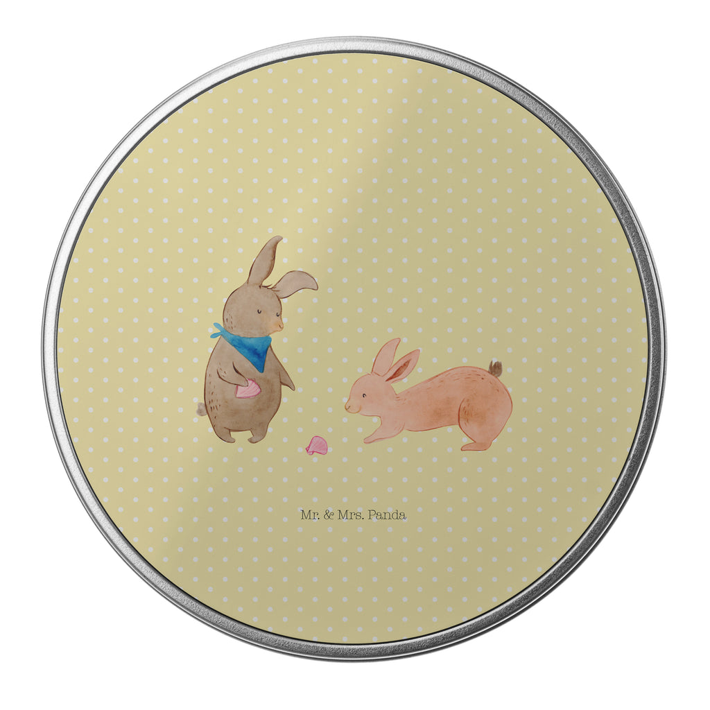 Blechdose rund Hasen Muschel Metalldose, Keksdose, Dose, Vorratsdose, Geschenkbox, Familie, Vatertag, Muttertag, Bruder, Schwester, Mama, Papa, Oma, Opa, Hasen, beste Freundin, Freundin, Freundinnen, best friends, BFF, Muscheln sammeln, Muscheln, Meer