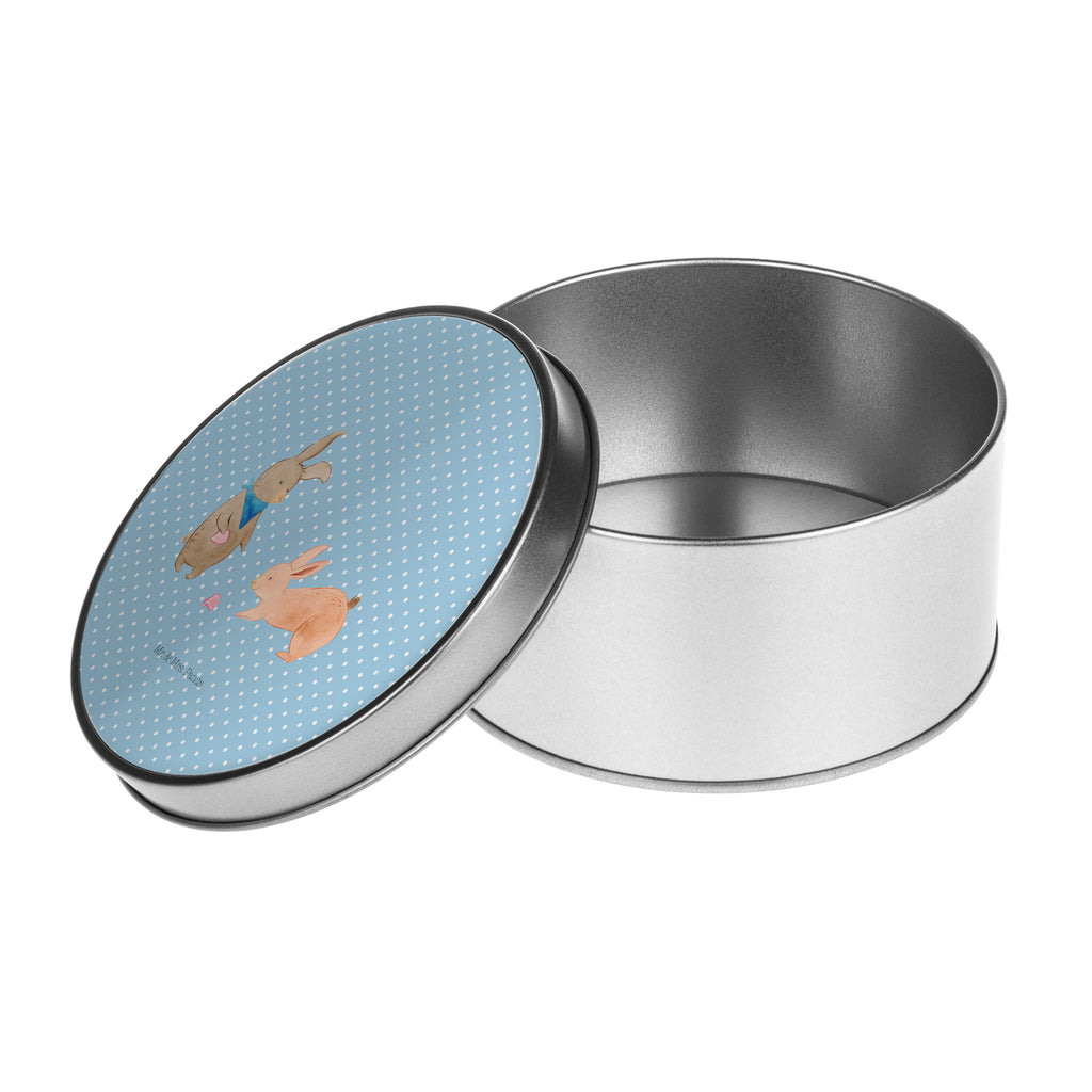 Blechdose rund Hasen Muschel Metalldose, Keksdose, Dose, Vorratsdose, Geschenkbox, Familie, Vatertag, Muttertag, Bruder, Schwester, Mama, Papa, Oma, Opa, Hasen, beste Freundin, Freundin, Freundinnen, best friends, BFF, Muscheln sammeln, Muscheln, Meer