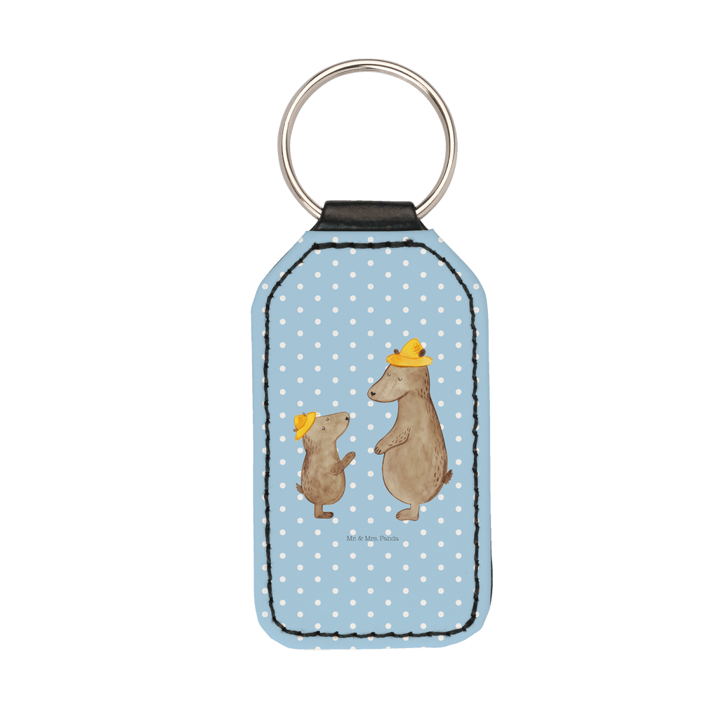Rechteckig Schlüsselanhänger Bären mit Hut Schlüsselanhänger, Anhänger, Taschenanhänger, Glücksbringer, Schutzengel, Familie, Vatertag, Muttertag, Bruder, Schwester, Mama, Papa, Oma, Opa, Bär, Bären, Vater, Papi, Paps, Dad, Daddy, Lieblingsmensch, Sohn, Söhne, Kind, Kinder, Vater-Sohn, Family, Vorbild
