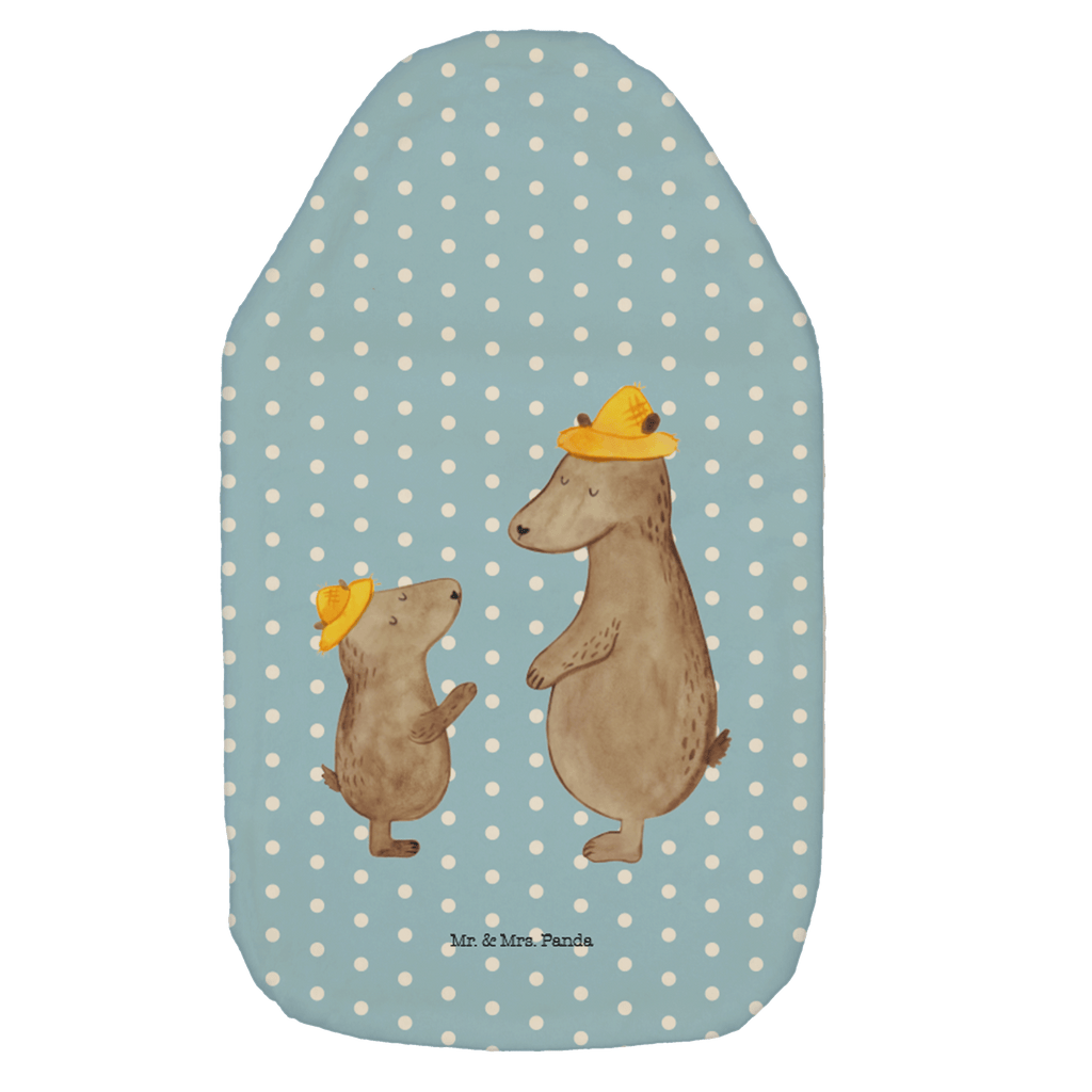 Wärmflasche Bären mit Hut Wärmekissen, Kinderwärmflasche, Körnerkissen, Wärmflaschenbezug, Wärmflasche mit Bezug, Familie, Vatertag, Muttertag, Bruder, Schwester, Mama, Papa, Oma, Opa, Bär, Bären, Vater, Papi, Paps, Dad, Daddy, Lieblingsmensch, Sohn, Söhne, Kind, Kinder, Vater-Sohn, Family, Vorbild