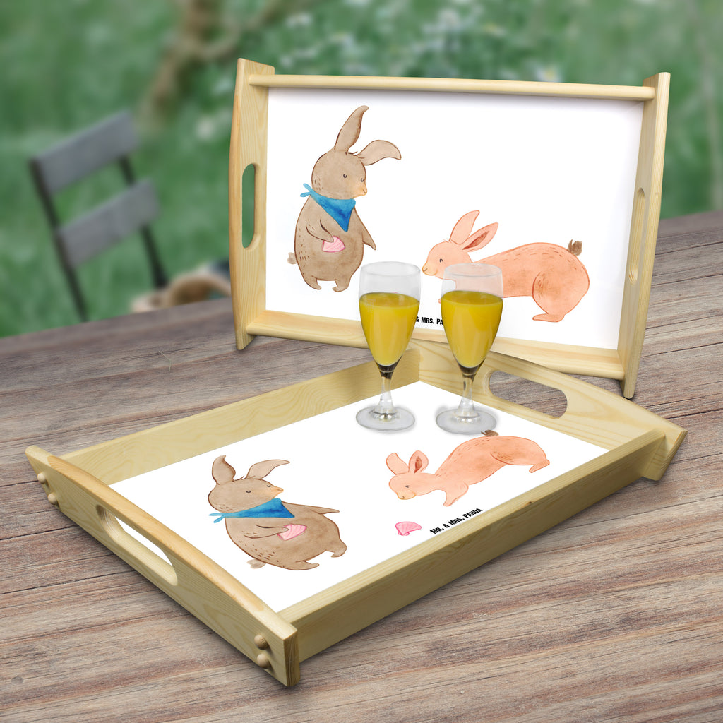 Serviertablett Hasen Muschel Tablett, Holztablett, Küchentablett, Dekotablett, Frühstückstablett, Familie, Vatertag, Muttertag, Bruder, Schwester, Mama, Papa, Oma, Opa, Hasen, beste Freundin, Freundin, Freundinnen, best friends, BFF, Muscheln sammeln, Muscheln, Meer