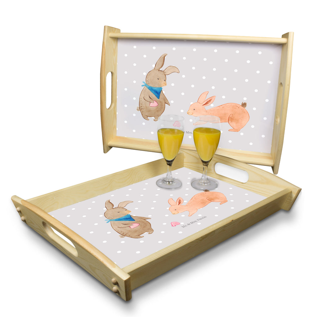 Serviertablett Hasen Muschel Tablett, Holztablett, Küchentablett, Dekotablett, Frühstückstablett, Familie, Vatertag, Muttertag, Bruder, Schwester, Mama, Papa, Oma, Opa, Hasen, beste Freundin, Freundin, Freundinnen, best friends, BFF, Muscheln sammeln, Muscheln, Meer