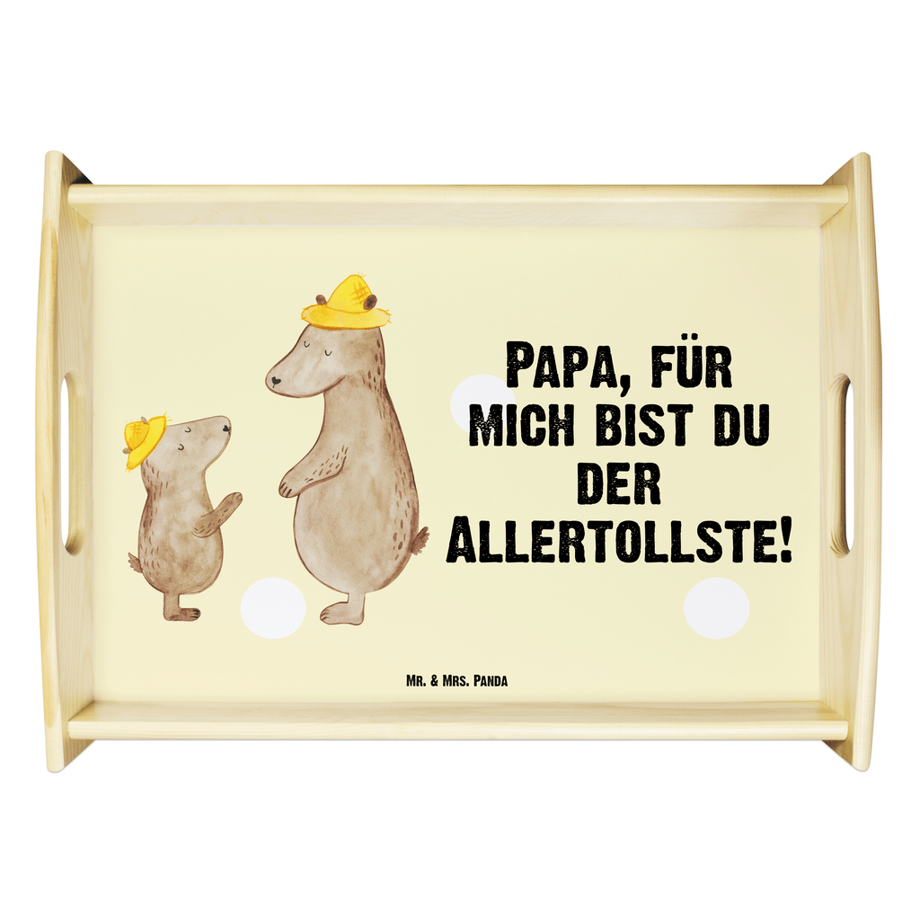 Serviertablett Bären mit Hut Tablett, Holztablett, Küchentablett, Dekotablett, Frühstückstablett, Familie, Vatertag, Muttertag, Bruder, Schwester, Mama, Papa, Oma, Opa, Bär, Bären, Vater, Papi, Paps, Dad, Daddy, Lieblingsmensch, Sohn, Söhne, Kind, Kinder, Vater-Sohn, Family, Vorbild