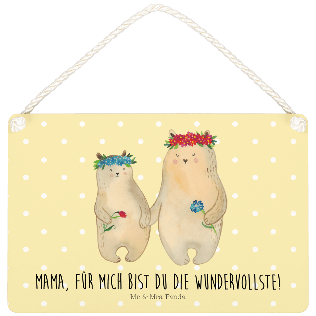 Deko Schild Bären mit Blumenkranz Dekoschild, Deko Schild, Schild, Tür Schild, Türschild, Holzschild, Wandschild, Wanddeko, Familie, Vatertag, Muttertag, Bruder, Schwester, Mama, Papa, Oma, Opa, Bär, Bären, Mutter, Mutti, Mami, Lieblingsmensch, Lieblingsmama, beste Mutter, weltbeste Mama, Geschenk Mama. Muttertag, Tochter, Kind, Kinder, Töchter, Family, Vorbild