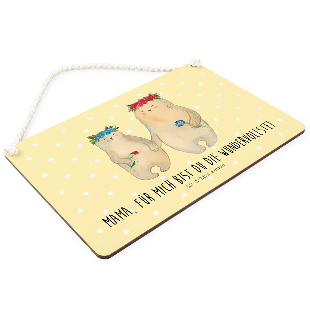 Deko Schild Bären mit Blumenkranz Dekoschild, Deko Schild, Schild, Tür Schild, Türschild, Holzschild, Wandschild, Wanddeko, Familie, Vatertag, Muttertag, Bruder, Schwester, Mama, Papa, Oma, Opa, Bär, Bären, Mutter, Mutti, Mami, Lieblingsmensch, Lieblingsmama, beste Mutter, weltbeste Mama, Geschenk Mama. Muttertag, Tochter, Kind, Kinder, Töchter, Family, Vorbild