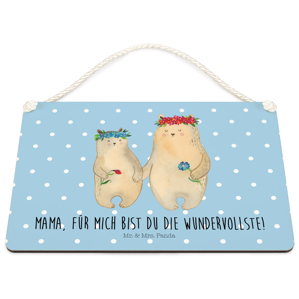 Deko Schild Bären mit Blumenkranz Dekoschild, Deko Schild, Schild, Tür Schild, Türschild, Holzschild, Wandschild, Wanddeko, Familie, Vatertag, Muttertag, Bruder, Schwester, Mama, Papa, Oma, Opa, Bär, Bären, Mutter, Mutti, Mami, Lieblingsmensch, Lieblingsmama, beste Mutter, weltbeste Mama, Geschenk Mama. Muttertag, Tochter, Kind, Kinder, Töchter, Family, Vorbild