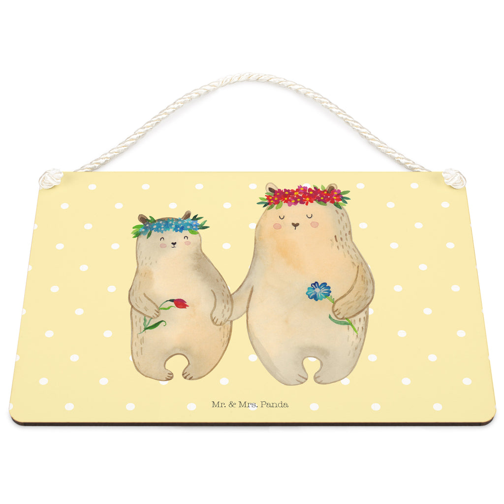 Deko Schild Bären mit Blumenkranz Dekoschild, Deko Schild, Schild, Tür Schild, Türschild, Holzschild, Wandschild, Wanddeko, Familie, Vatertag, Muttertag, Bruder, Schwester, Mama, Papa, Oma, Opa, Bär, Bären, Mutter, Mutti, Mami, Lieblingsmensch, Lieblingsmama, beste Mutter, weltbeste Mama, Geschenk Mama. Muttertag, Tochter, Kind, Kinder, Töchter, Family, Vorbild