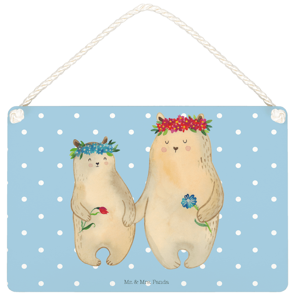 Deko Schild Bären mit Blumenkranz Dekoschild, Deko Schild, Schild, Tür Schild, Türschild, Holzschild, Wandschild, Wanddeko, Familie, Vatertag, Muttertag, Bruder, Schwester, Mama, Papa, Oma, Opa, Bär, Bären, Mutter, Mutti, Mami, Lieblingsmensch, Lieblingsmama, beste Mutter, weltbeste Mama, Geschenk Mama. Muttertag, Tochter, Kind, Kinder, Töchter, Family, Vorbild