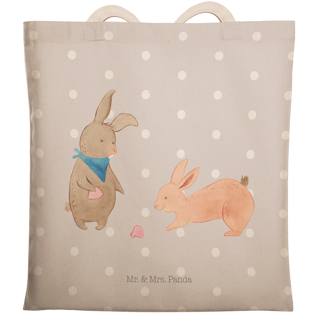Einkaufstasche Hasen Muschel Tragetasche, Tasche, Beutel, Stofftasche, Baumwolltasche, Umhängetasche, Shopper, Familie, Vatertag, Muttertag, Bruder, Schwester, Mama, Papa, Oma, Opa, Hasen, beste Freundin, Freundin, Freundinnen, best friends, BFF, Muscheln sammeln, Muscheln, Meer
