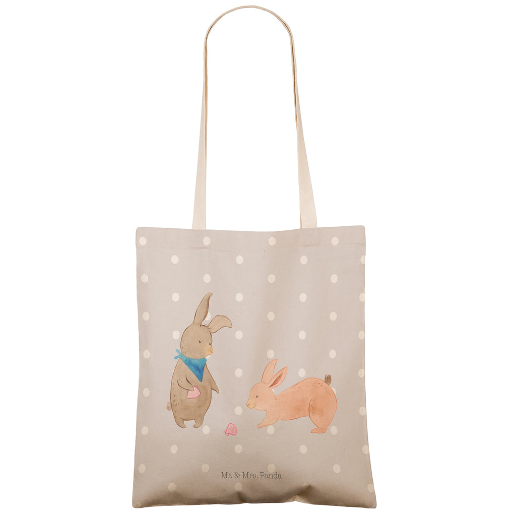 Einkaufstasche Hasen Muschel Tragetasche, Tasche, Beutel, Stofftasche, Baumwolltasche, Umhängetasche, Shopper, Familie, Vatertag, Muttertag, Bruder, Schwester, Mama, Papa, Oma, Opa, Hasen, beste Freundin, Freundin, Freundinnen, best friends, BFF, Muscheln sammeln, Muscheln, Meer