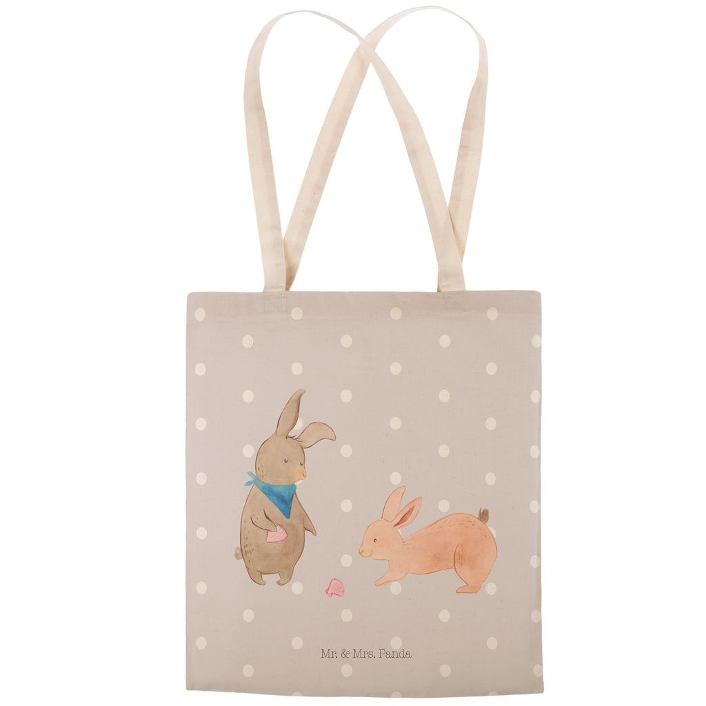 Einkaufstasche Hasen Muschel Tragetasche, Tasche, Beutel, Stofftasche, Baumwolltasche, Umhängetasche, Shopper, Familie, Vatertag, Muttertag, Bruder, Schwester, Mama, Papa, Oma, Opa, Hasen, beste Freundin, Freundin, Freundinnen, best friends, BFF, Muscheln sammeln, Muscheln, Meer